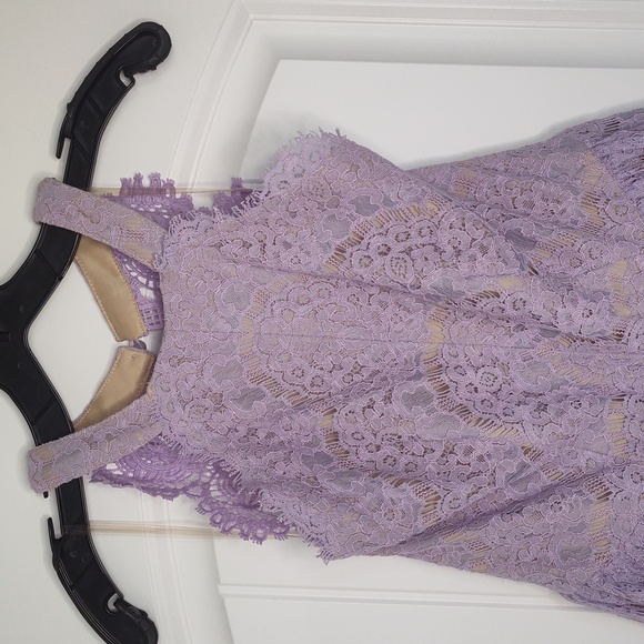 Francesca's Lace Lilac Dress - Picture 4 of 11
